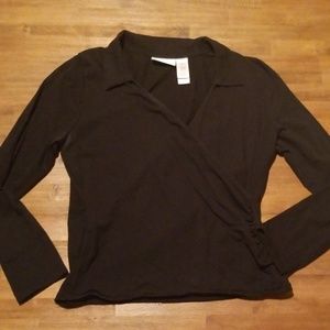 🔥Faux wrap top black